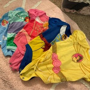 5 Newborn Disney Princess Onesies